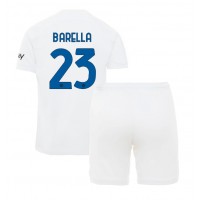 Inter Milan Nicolo Barella #23 Bortatröja Barn 2023-24 Kortärmad (+ Korta byxor)
